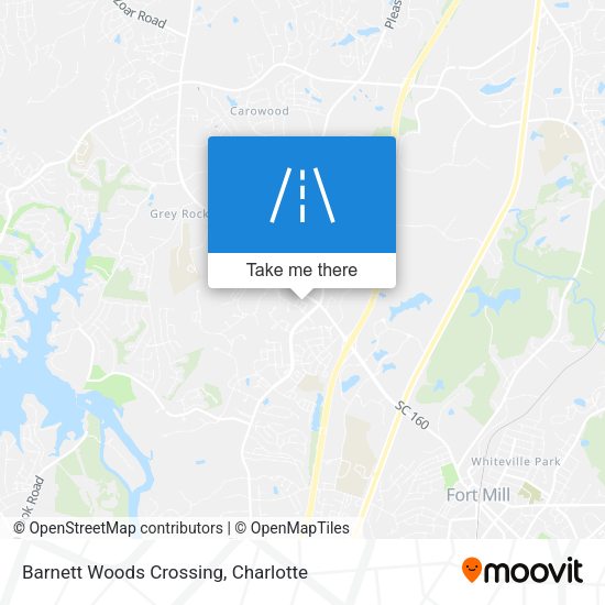 Barnett Woods Crossing map