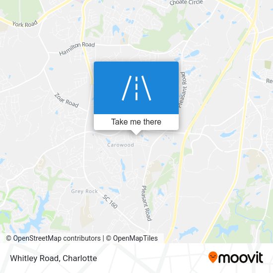 Mapa de Whitley Road