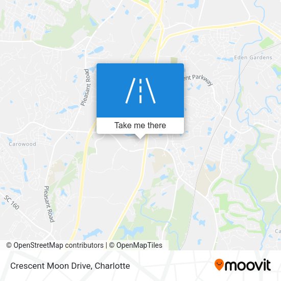 Crescent Moon Drive map