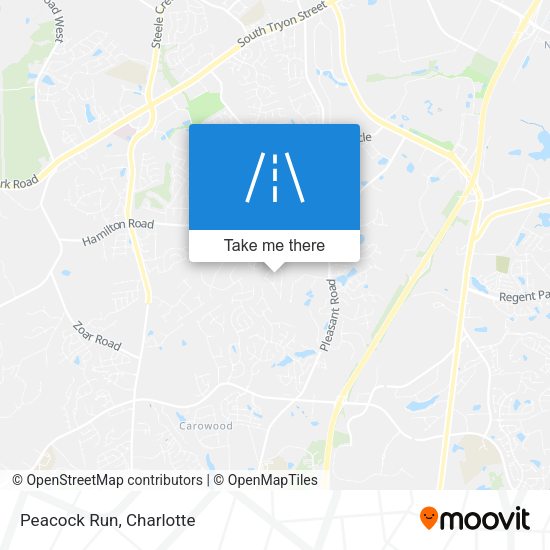 Mapa de Peacock Run