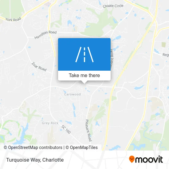 Turquoise Way map