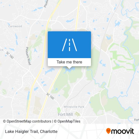 Lake Haigler Trail map