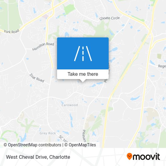 West Cheval Drive map