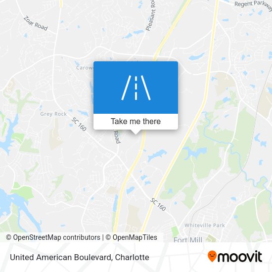 United American Boulevard map