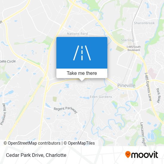 Cedar Park Drive map