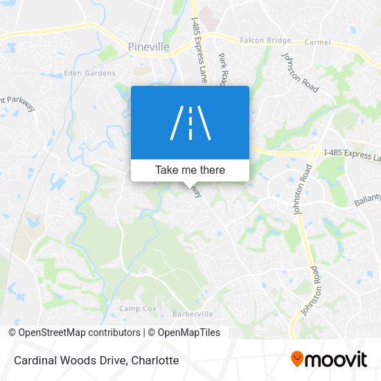 Cardinal Woods Drive map