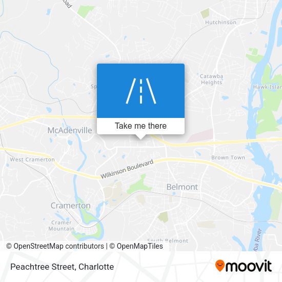 Mapa de Peachtree Street