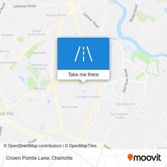 Crown Pointe Lane map