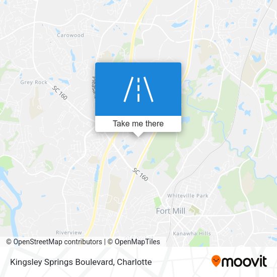 Kingsley Springs Boulevard map