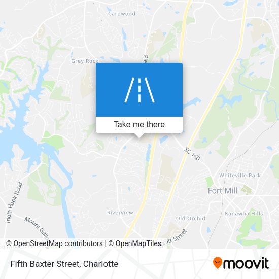 Fifth Baxter Street map