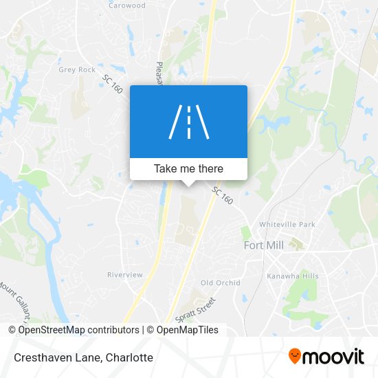 Mapa de Cresthaven Lane