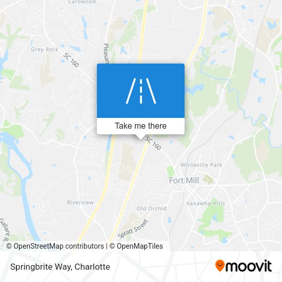 Springbrite Way map
