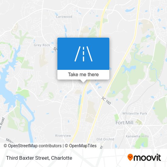 Mapa de Third Baxter Street