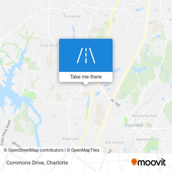 Mapa de Commons Drive