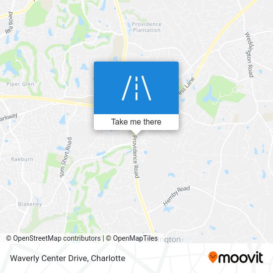 Waverly Center Drive map