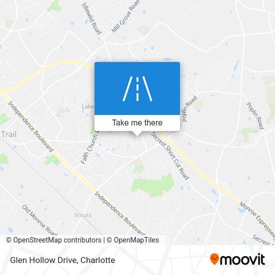 Glen Hollow Drive map