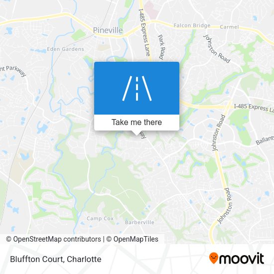 Mapa de Bluffton Court