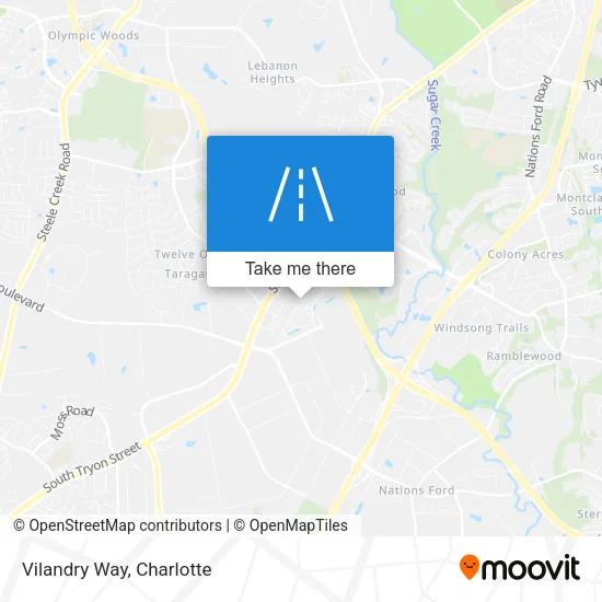 Vilandry Way map