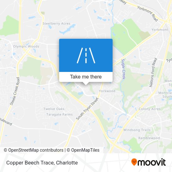 Mapa de Copper Beech Trace