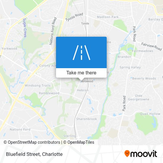 Bluefield Street map