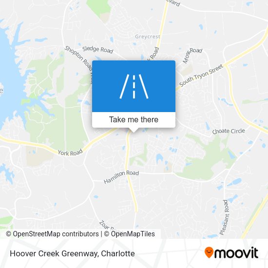 Hoover Creek Greenway map