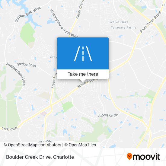 Boulder Creek Drive map