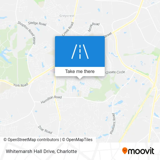 Whitemarsh Hall Drive map