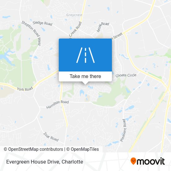 Mapa de Evergreen House Drive
