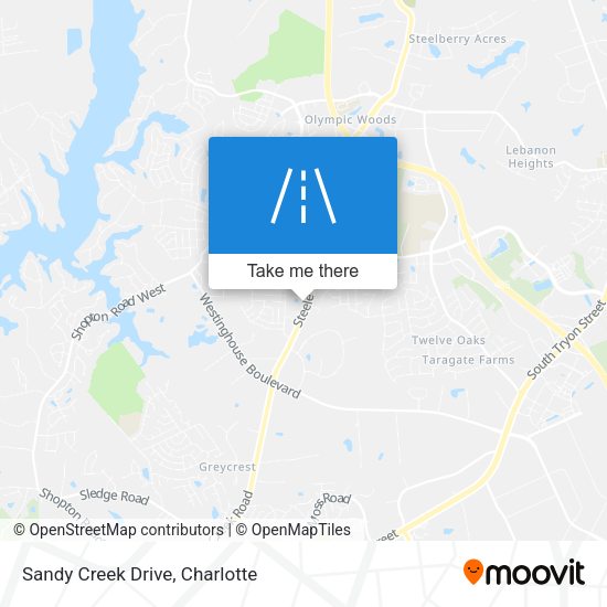 Mapa de Sandy Creek Drive