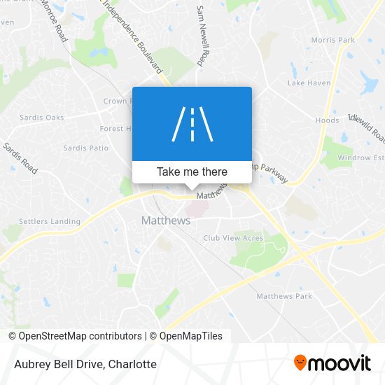 Mapa de Aubrey Bell Drive