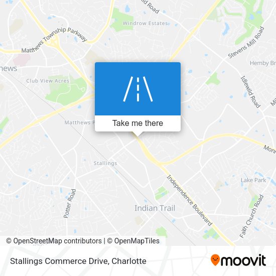 Stallings Commerce Drive map