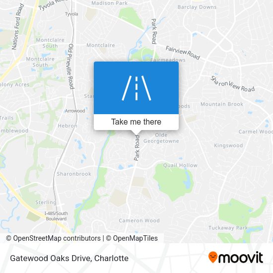 Mapa de Gatewood Oaks Drive