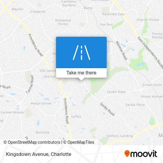 Kingsdown Avenue map