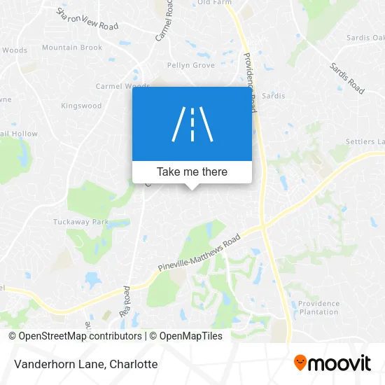 Vanderhorn Lane map