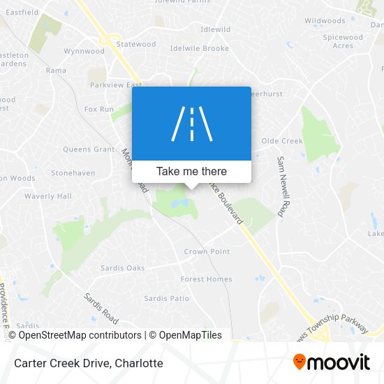 Mapa de Carter Creek Drive