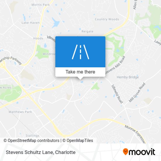 Stevens Schultz Lane map