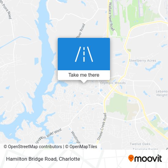 Hamilton Bridge Road map