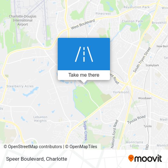 Mapa de Speer Boulevard