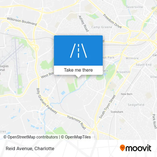 Reid Avenue map