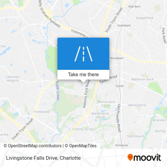 Livingstone Falls Drive map