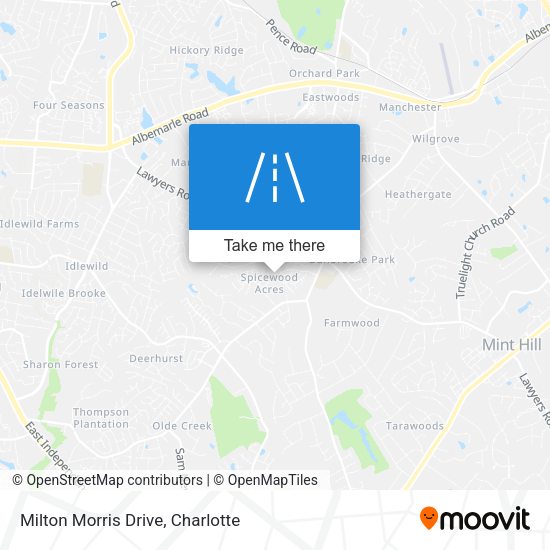 Milton Morris Drive map