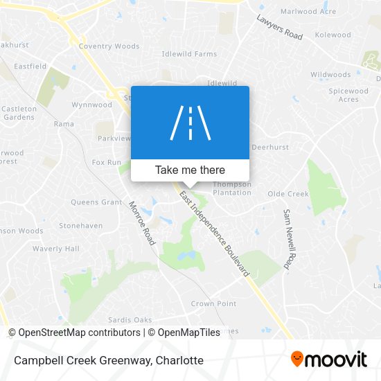 Campbell Creek Greenway map