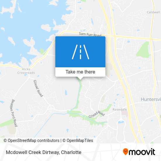 Mcdowell Creek Dirtway map