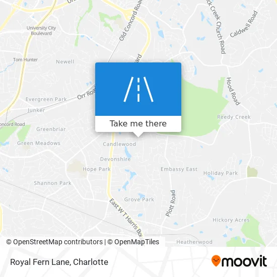 Royal Fern Lane map
