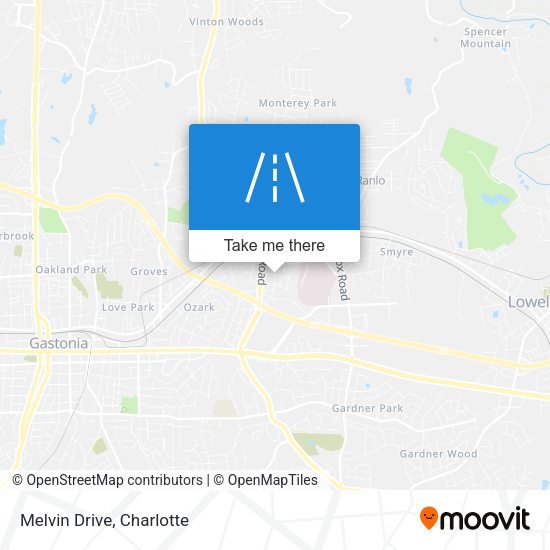 Mapa de Melvin Drive