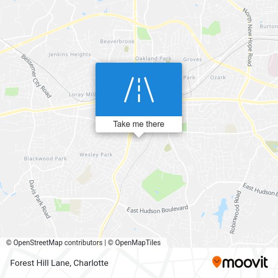 Forest Hill Lane map