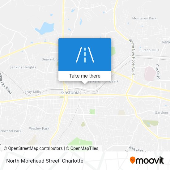 North Morehead Street map