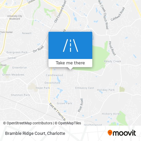 Mapa de Bramble Ridge Court