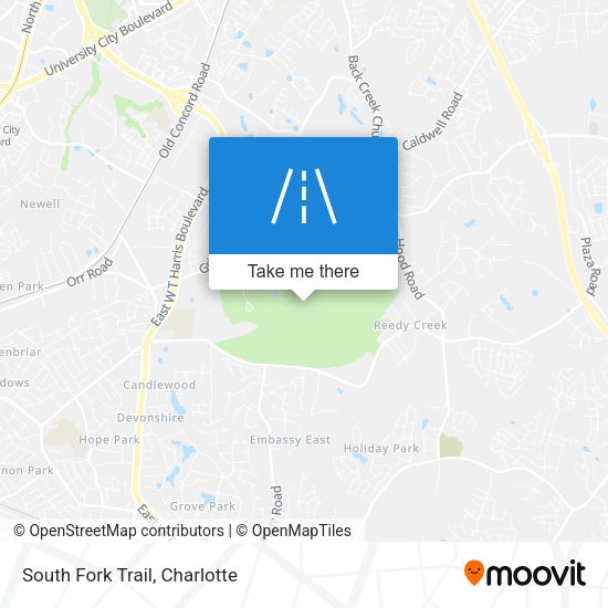South Fork Trail map