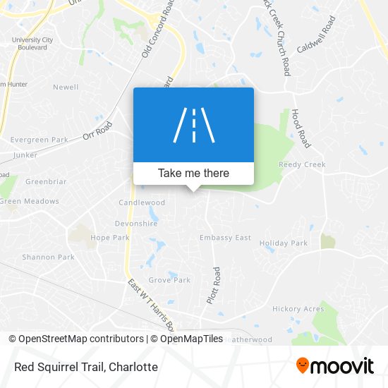 Red Squirrel Trail map